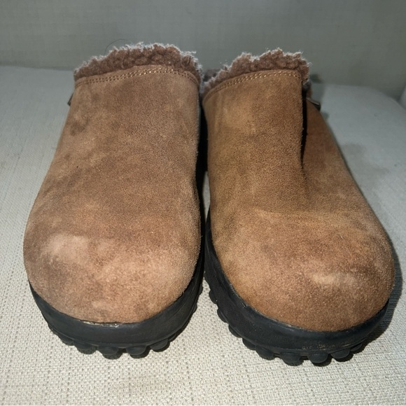 Rocket Dog Sherpa Platform Clogs Tan Suede Women’s Shoe Size 9M - Picture 3 of 11